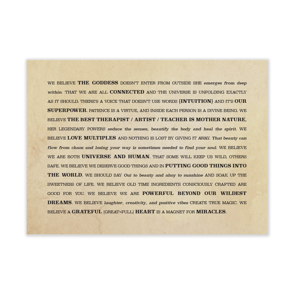 Manifesto Card | Brand Connection